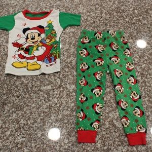 Disney Mickey Mouse Santa Pajamas